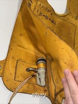 U. S. ARMY AIR FORCE WW2 VEST LIFE PRESERVER TYPE B-4 MAR 1, 1943 Date Of MFR
