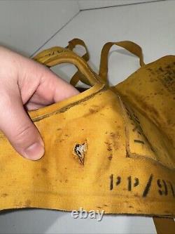 U. S. ARMY AIR FORCE WW2 VEST LIFE PRESERVER TYPE B-4 MAR 1, 1943 Date Of MFR
