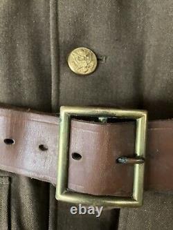 U S Army Air Corps 1940 Decorated Flight Crew Uniform WWII Belted Shirt Tie