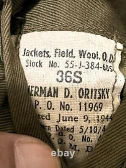 U. S. Army Air Force Ike Jacket size 36s made by 1944 militay WW2 WW1 vintage