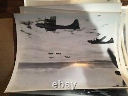U. S. Army Air Force Original Pacific Flying Photographs World War Two