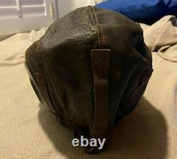 U. S. Army Ww2 Air Force Type A-1 Leather Flying Helmet Size S Selby Shoe Co. Gvc