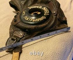 U. S. Army Ww2 Air Force Type A-1 Leather Flying Helmet Size S Selby Shoe Co. Gvc