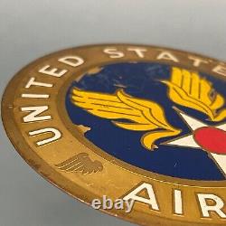 Unmounted Deadstock WWII US Army Air Force Insignia Equipment Metal Brass Plaque