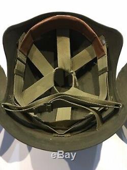 Unused Original WWII US Army Air Forces USAAF M5 Flak Helmet & Liner Ex WW2