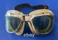 Us Army Air Corps Type B-7 Flying Goggles- Chas. Fischer-100% Orig