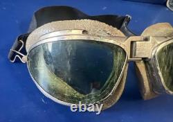 Us Army Air Corps Type B-7 Flying Goggles- Chas. Fischer-100% Orig