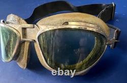 Us Army Air Corps Type B-7 Flying Goggles- Chas. Fischer-100% Orig