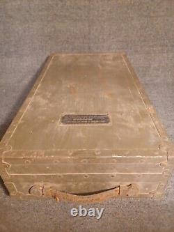 Us Army Air Force Wwii Kit Leakage Test Oxygen Mask And Regulator Wooden Box