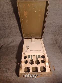 Us Army Air Force Wwii Kit Leakage Test Oxygen Mask And Regulator Wooden Box