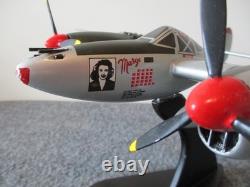 Us Army Air Force Wwii P-38j Lightning Fighter Jet Desk Top Model 1/40 Marge