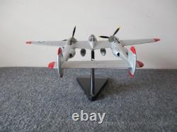 Us Army Air Force Wwii P-38j Lightning Fighter Jet Desk Top Model 1/40 Marge