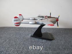 Us Army Air Force Wwii P-38j Lightning Fighter Jet Desk Top Model 1/40 Marge