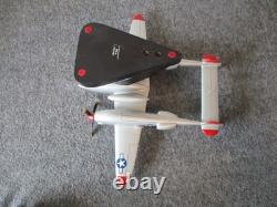 Us Army Air Force Wwii P-38j Lightning Fighter Jet Desk Top Model 1/40 Marge