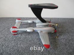Us Army Air Force Wwii P-38j Lightning Fighter Jet Desk Top Model 1/40 Marge Us Army Air Force Wwii P-38j Lightning Fighter Jet Desk Top Model 1/40 Marge
