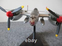 Us Army Air Force Wwii P-38j Lightning Fighter Jet Desk Top Model 1/40 Marge