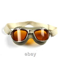 Us Army Air Forces Aaf An-6530 Flight Flying Goggles Pilot Amber Glasses 6530