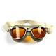 Us Army Air Forces Aaf An-6530 Flight Flying Goggles Pilot Amber Glasses 6530