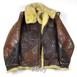Us Army Air Forces Corps Usaaf Leather Flight Jacket Type B-3 B3 Shearling