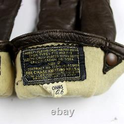 Us Army Air Forces Electrically Heated Flight Flying Gloves Type F2 F3 F-2 F-3