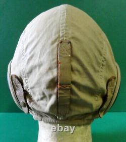 Us Army Air Forces Type An-h-15 Summer Flying Helmet- Rare Extra Large