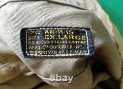 Us Army Air Forces Type An-h-15 Summer Flying Helmet- Rare Extra Large