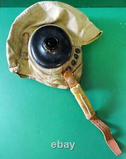 Us Army Air Forces Type An-h-15 Summer Flying Helmet- Rare Extra Large