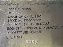 Us Army Air Forces Type B-8 Flying Goggles- Boxed