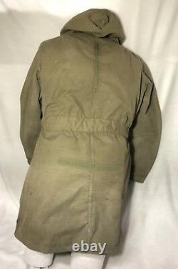 Us Military Wwii Cold Weather Winter Parka D-1 Army Air Force Alpaca Liner M Vgc