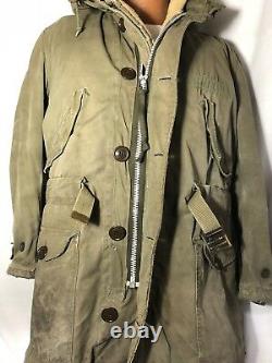 Us Military Wwii Cold Weather Winter Parka D-1 Army Air Force Alpaca Liner M Vgc