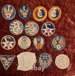 Us Wwii Army Air Force Original War Time Embroidered Set Of 30 Patches