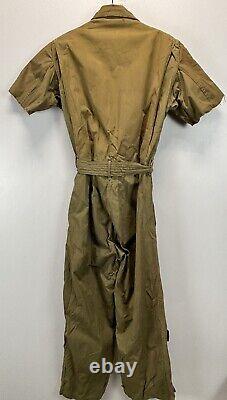 VINTAGE WWII ARMY AIR FORCES NOVELTY FLIGHT SUIT SUMMER Flying AN-S-31 36 FLAWS
