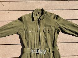 VINTAGE WWII ARMY AIR FORCES NOVELTY FLIGHT SUIT SUMMER Flying AN-S-31-A SZ 38