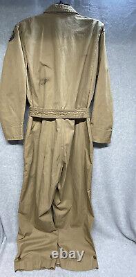 VINTAGE WWII ARMY AIR FORCES NOVELTY FLIGHT SUIT SUMMER Flying AN-S-31-A SZ 40