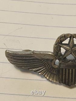 VINTAGE WWII US Army Air Force Command 3 Pilot Wings Marked Sterling