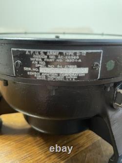 VINTAGE WWII US Army Air Force TYPE D-12 Compass Bendix Aviation Corporation