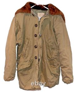 VTG 1940'S WWII USAF US Army Air Forces Type B-9 Winter Parka Bomber Jacket
