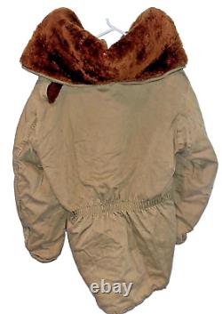 VTG 1940'S WWII USAF US Army Air Forces Type B-9 Winter Parka Bomber Jacket