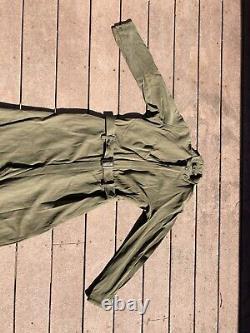 VTG AIR FORCE Jumpsuit 36 A-4 Gaberdine Pilot Flight Suit US ARMY WWII USA 1940s