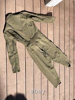 VTG AIR FORCE Jumpsuit 36 A-4 Gaberdine Pilot Flight Suit US ARMY WWII USA 1940s