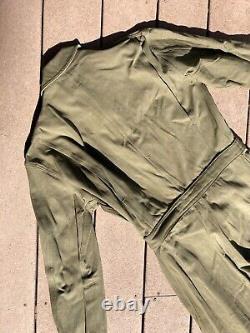 VTG AIR FORCE Jumpsuit 36 A-4 Gaberdine Pilot Flight Suit US ARMY WWII USA 1940s