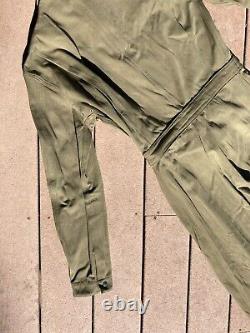 VTG AIR FORCE Jumpsuit 36 A-4 Gaberdine Pilot Flight Suit US ARMY WWII USA 1940s