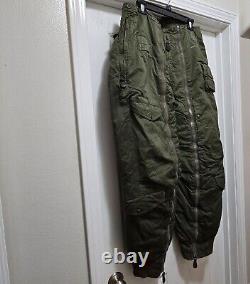 VTG US Army Air Force WWII Alpaca Fur Lined Type A-11-A Trousers Men's Sz 34x31