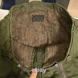 VTG US Army Air Force WWII Alpaca Fur Lined Type A-11-A Trousers Men's Sz 34x31