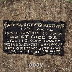 VTG US Army Air Force WWII Alpaca Fur Lined Type A-11-A Trousers Men's Sz 34x31