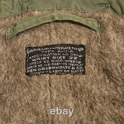 VTG US Army Air Force WWII Alpaca Fur Lined Type A-11-A Trousers Men's Sz 34x31