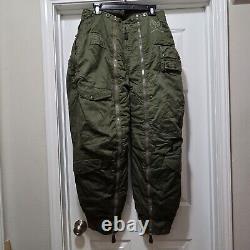 VTG US Army Air Force WWII Alpaca Fur Lined Type A-11-A Trousers Men's Sz 34x31