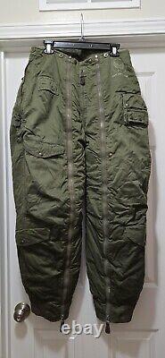 VTG US Army Air Force WWII Alpaca Fur Lined Type A-11-A Trousers Men's Sz 34x31