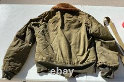 VTG U. S. Army Air Forces B-15A Original Flight Jacket 2 Hats Mittens Belt Photo