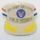 VTG United States Army Air Corps WWII Gold Leaf 3 Stripe Hat Cap Snapback